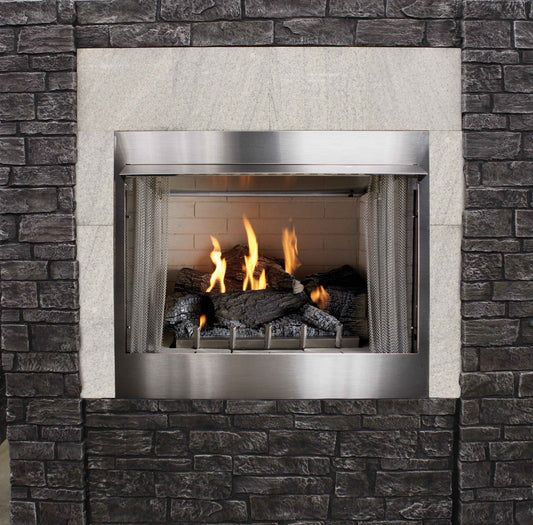 op36fp32mp/op36fp32mn 36" outdoor traditional fireplace millivolt with on/off switch