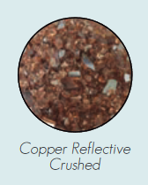 dg1bcr decorative glass, crushed, copper reflective for loft burners