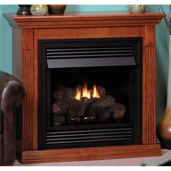 vfd26fp30lp/vfd26fp30ln vail 26" vf black frame millivolt fireplace 20,000 btu